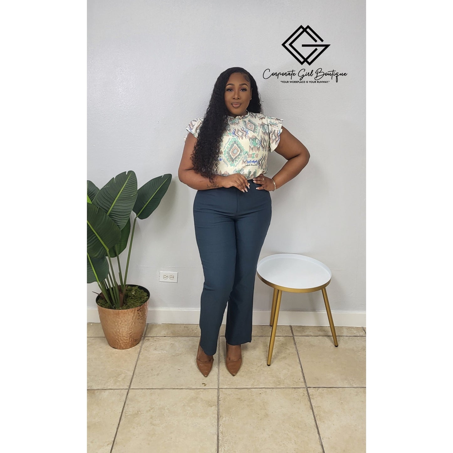 Regal Ruffle Blouse