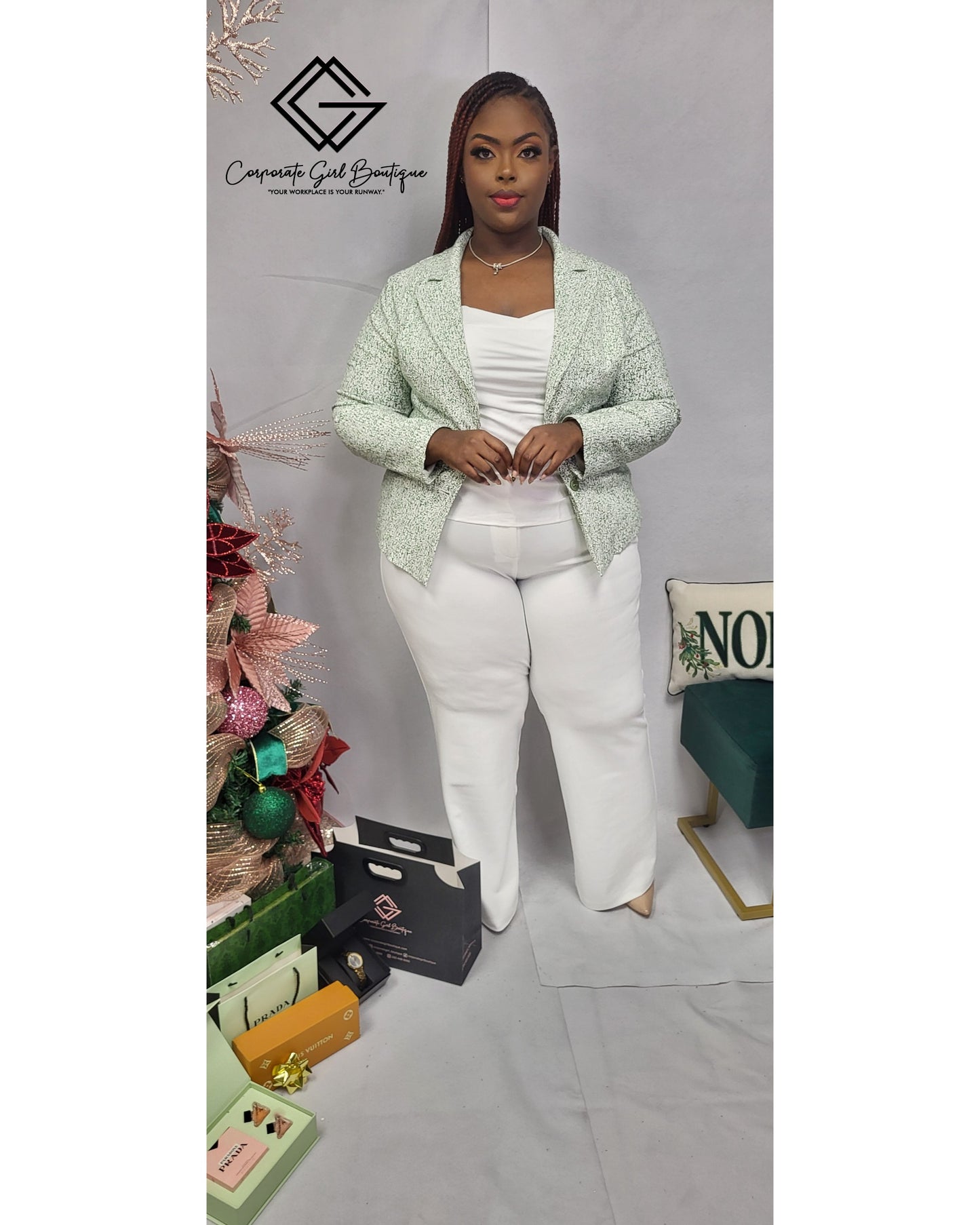 Wide Leg Dress Pants - Plus Size