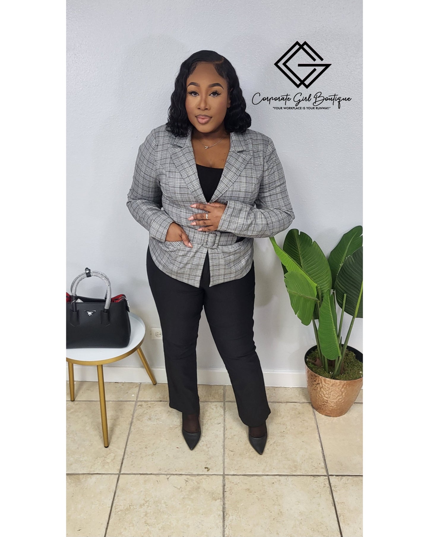 Belted Blazer