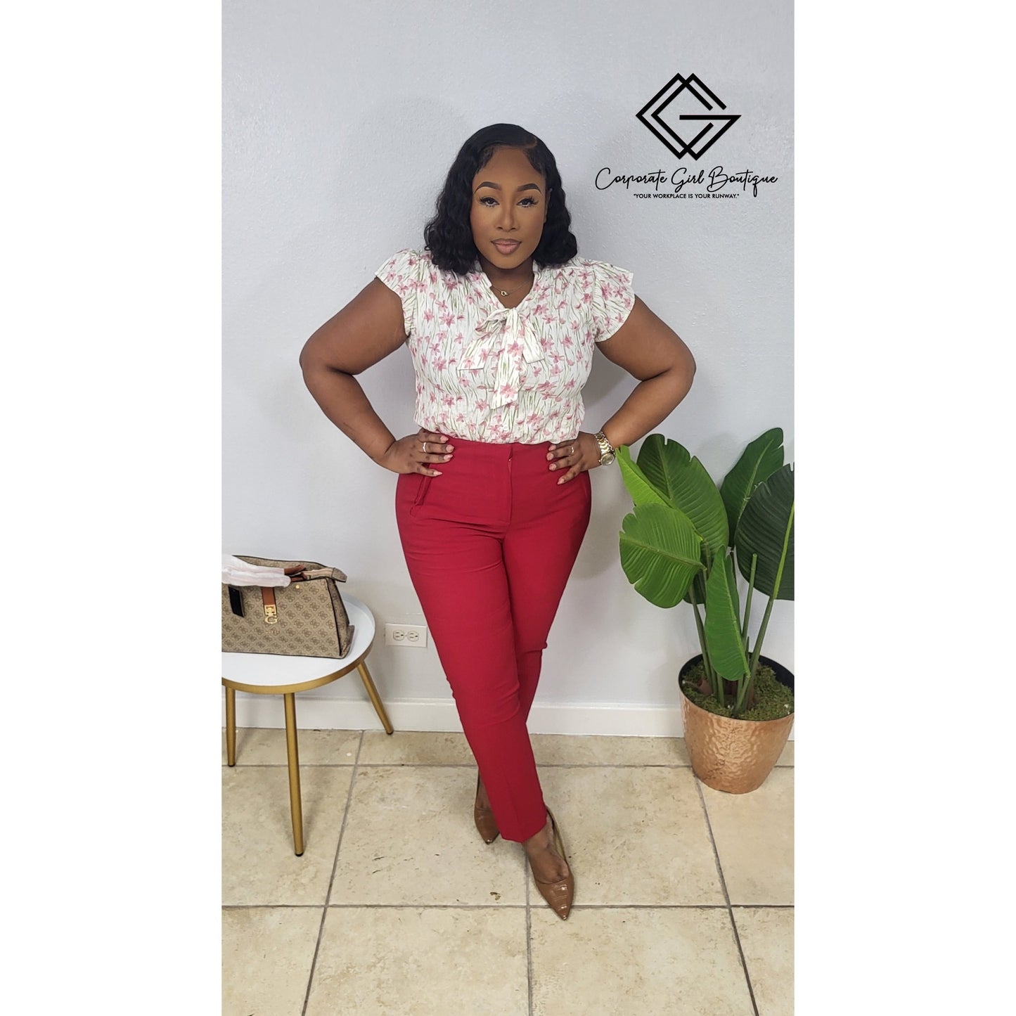 Daisy Dream Short Sleeve Bow Blouse