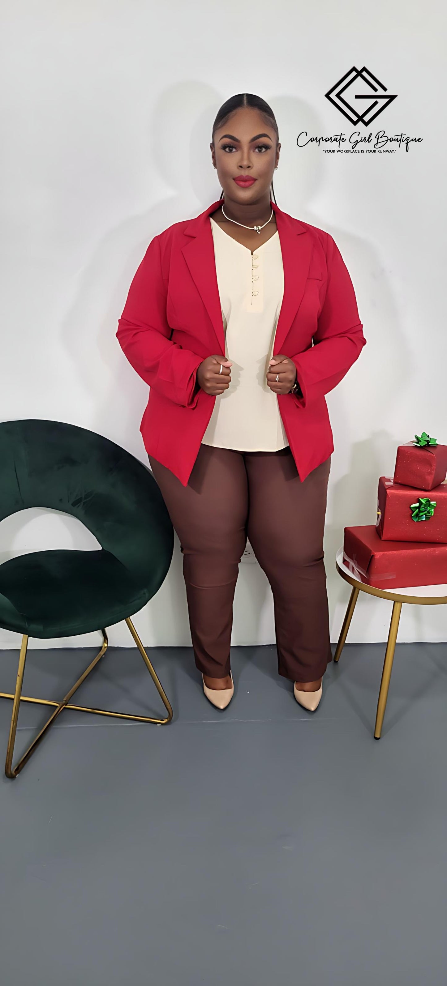 Butterfly Sleeve Blouse-Plus Size
