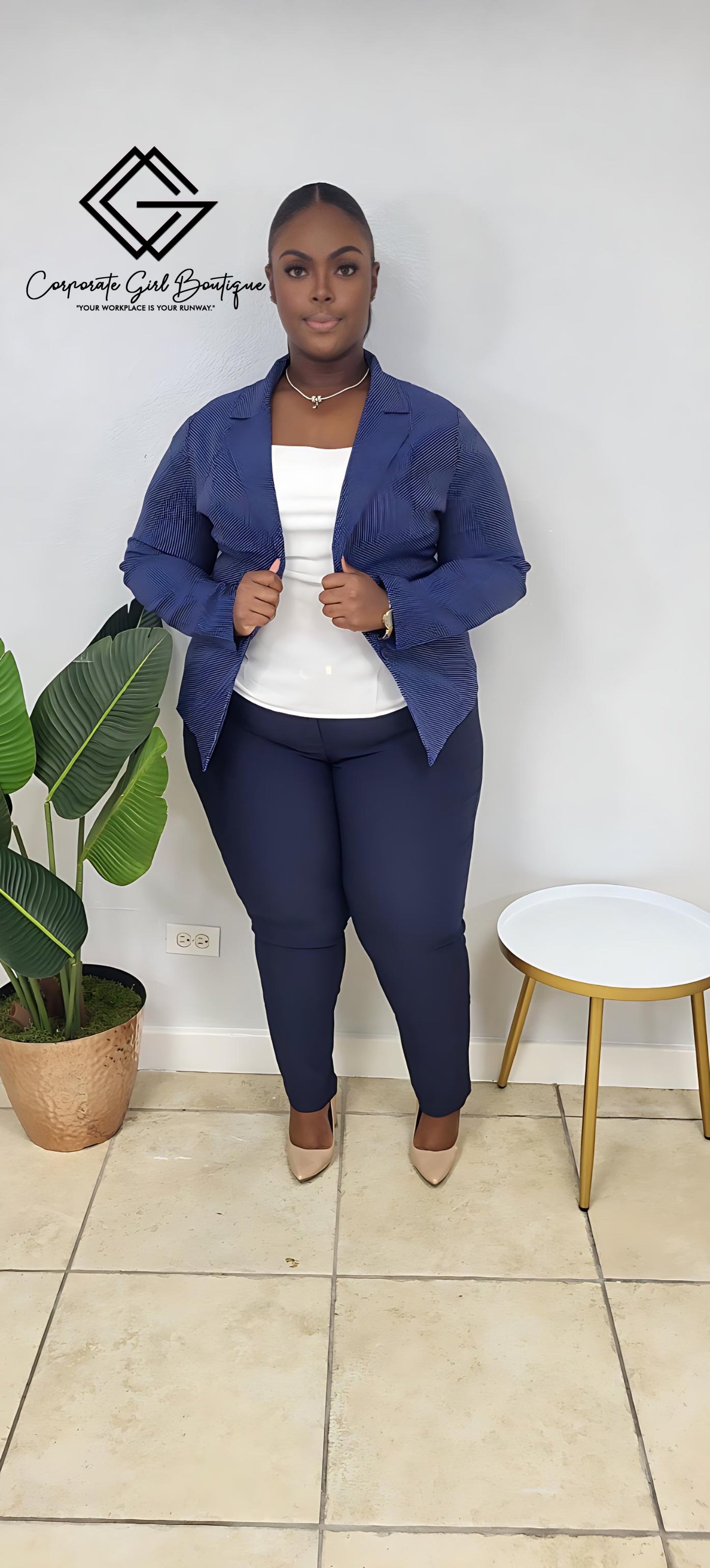Polka Dot Blazer
