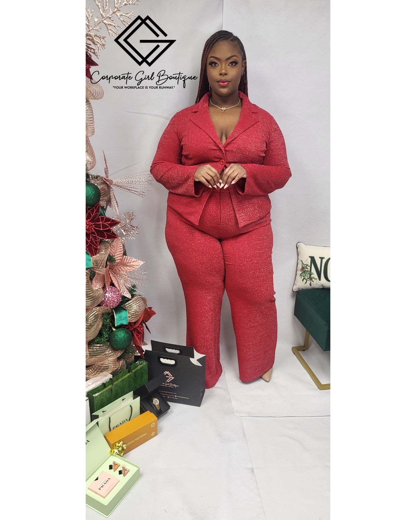 Holiday Glitter Glam Set- Plus Size