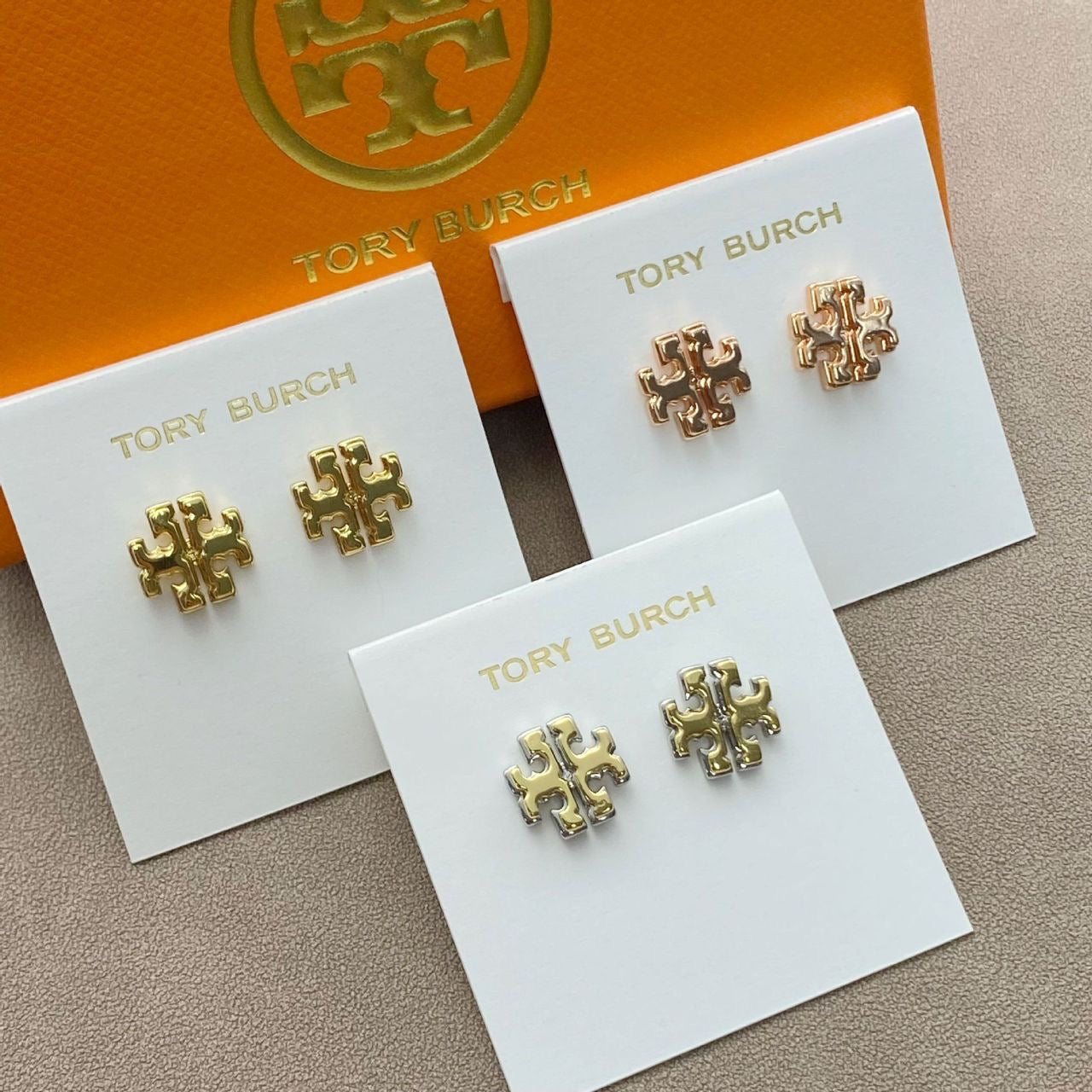Tory Burch T Cross Earrings