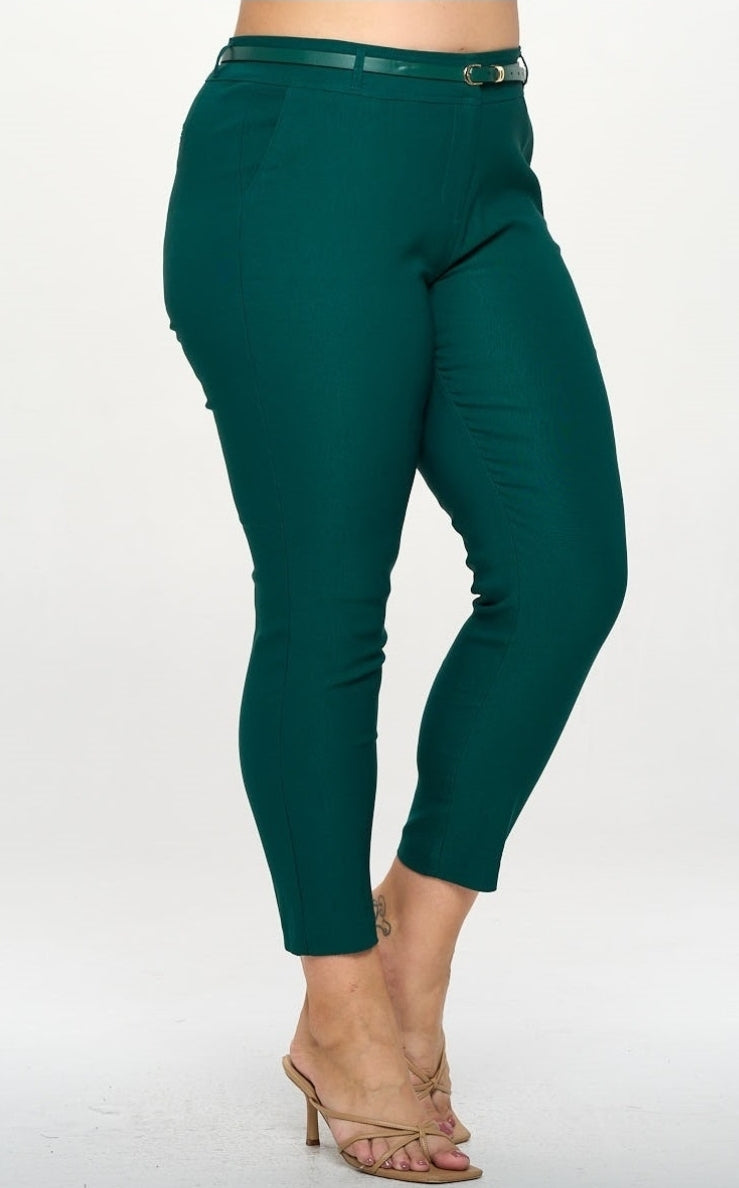 Chino Pixie Ankle Pants- Plus Size