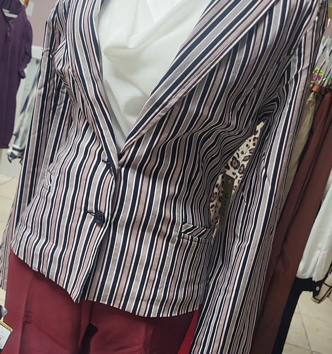 Navy Stripped Blazer