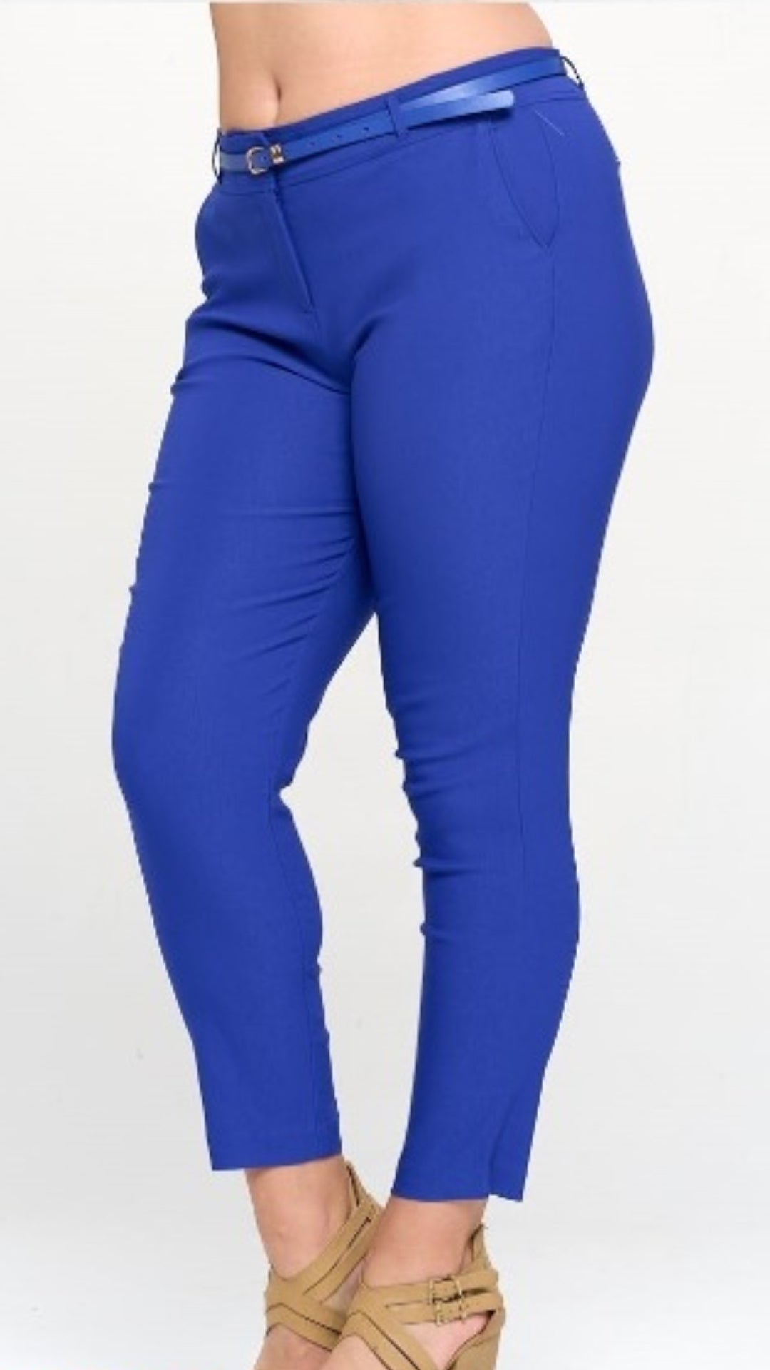 Chino Pixie Ankle Pants- Plus Size