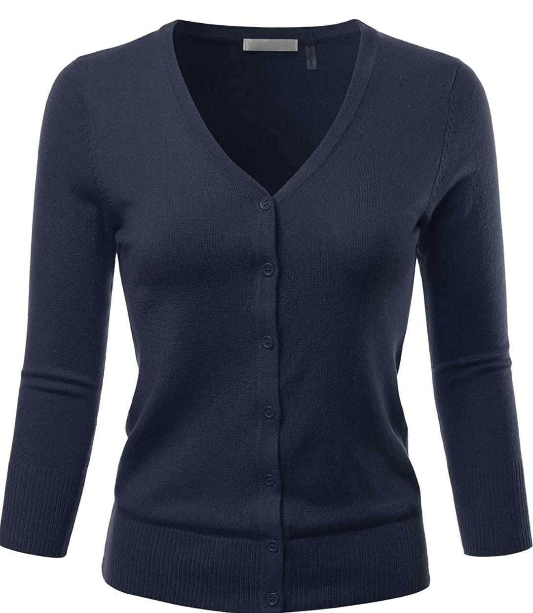 V- Neck Knitted Cardigan