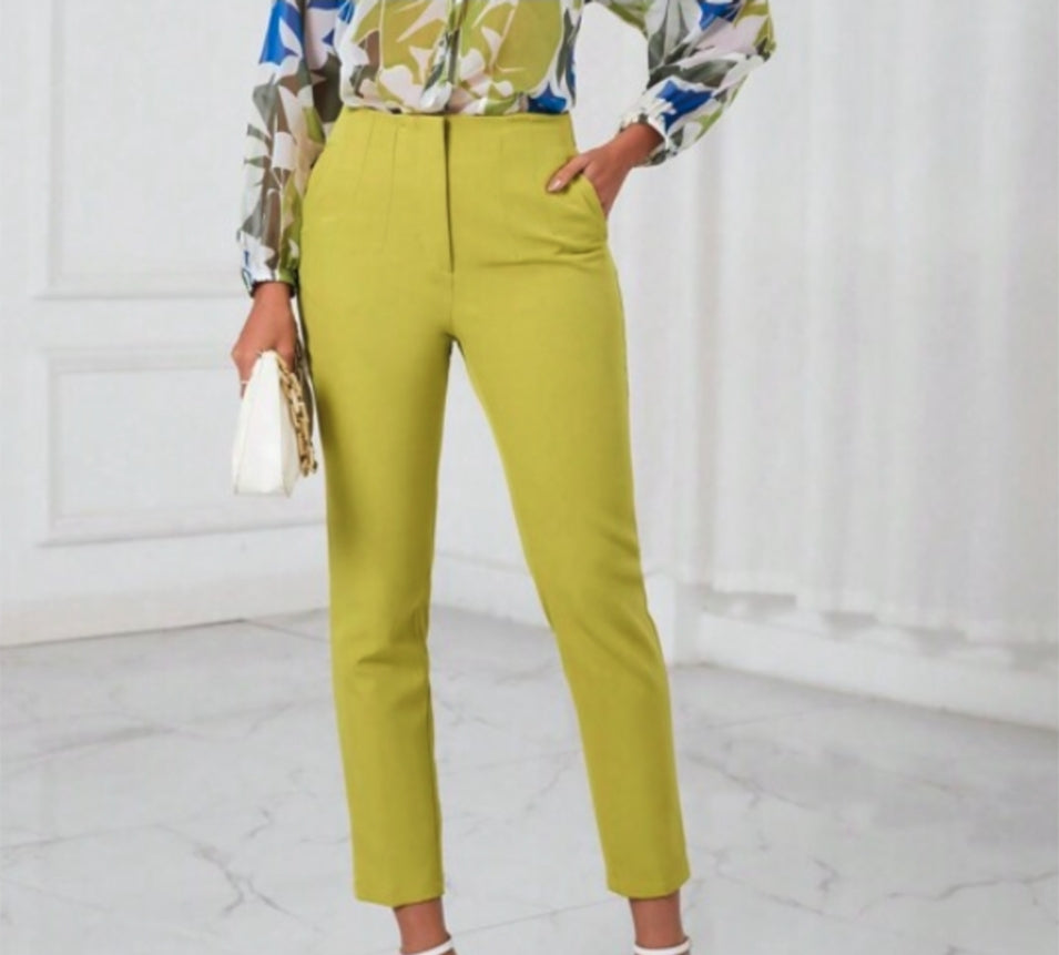 High Waist Long Pants