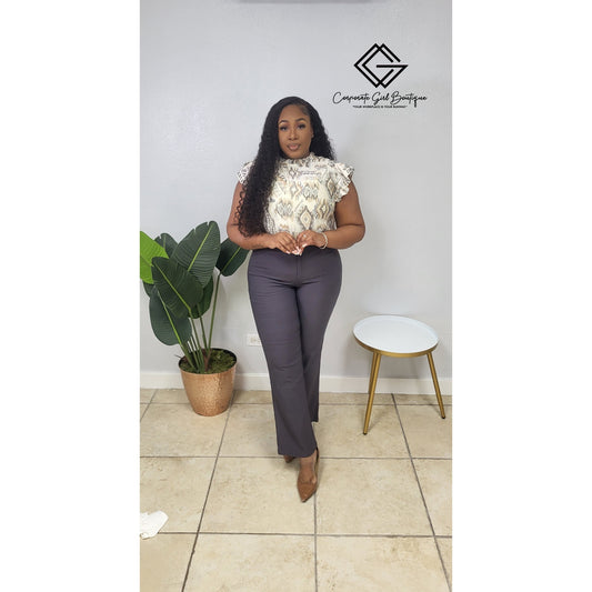 Regal Ruffle Blouse