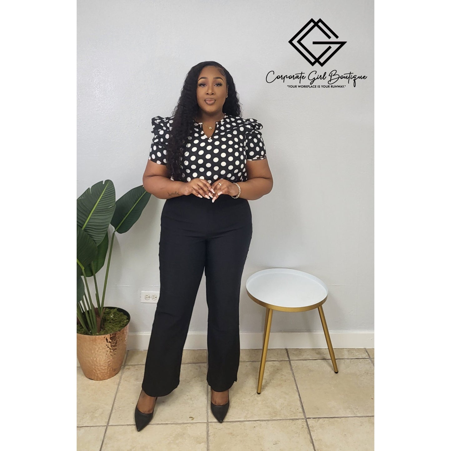 The Dotted Authority Blouse