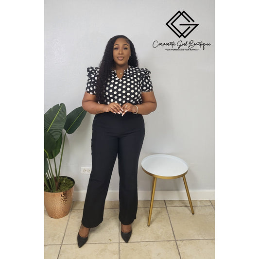 The Dotted Authority Blouse