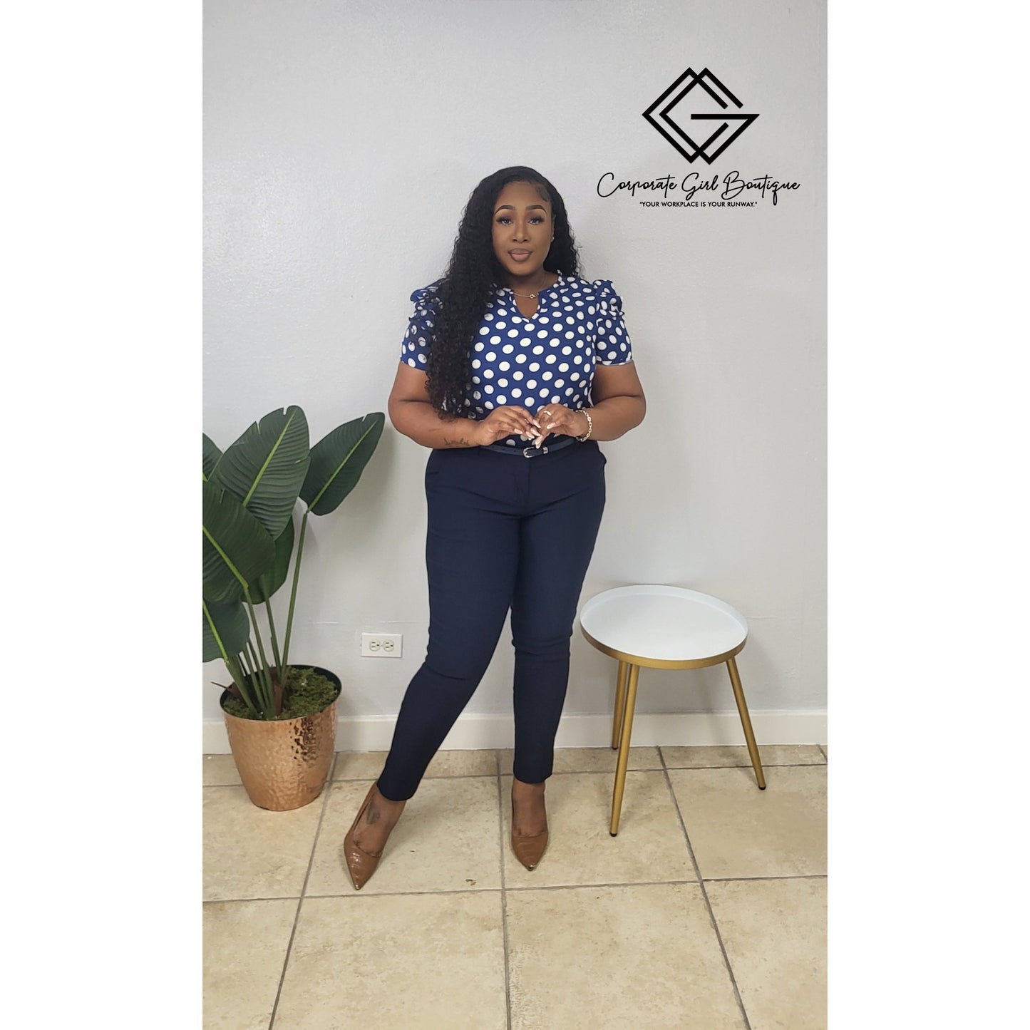 The Dotted Authority Blouse