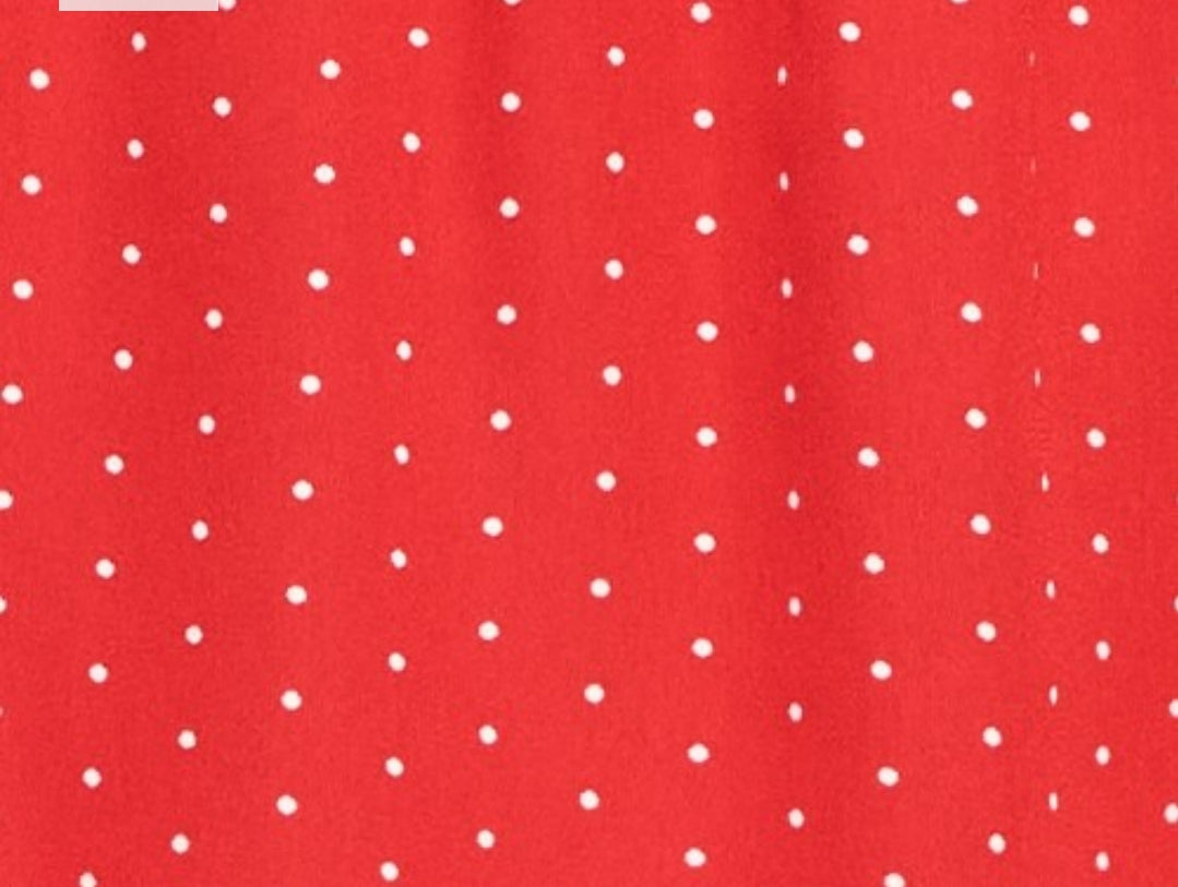 Polka Dot Printed Cap Sleeve Blouse- Plus Size