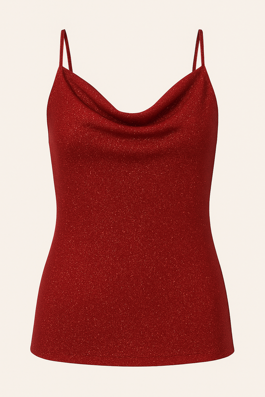 Shimmer Cowl Neck  Camisole