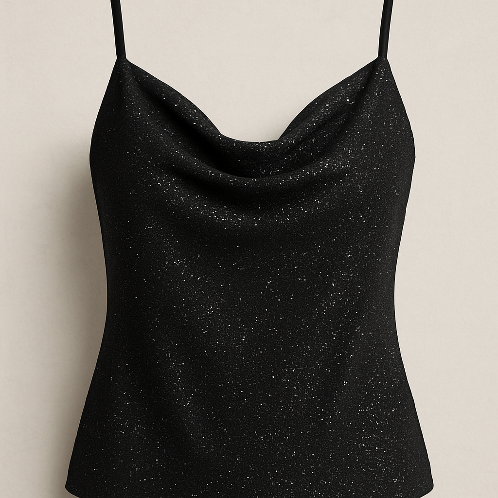 Shimmer Cowl Neck  Camisole