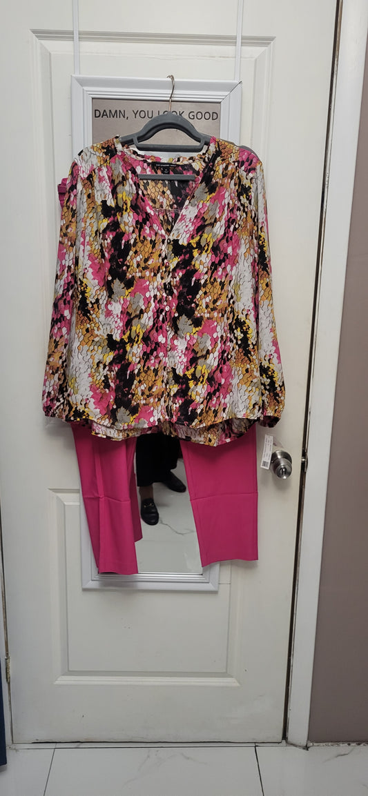 Fuchsia Autumn Breeze- Plus Size