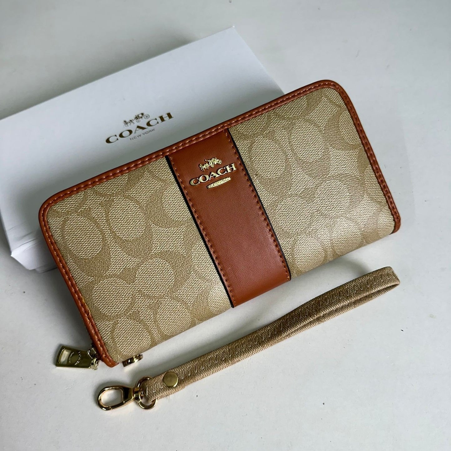 Coach Accordion Zip Wallet