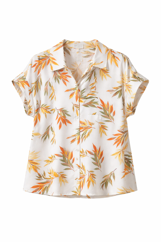 Sunset Palm Blouse