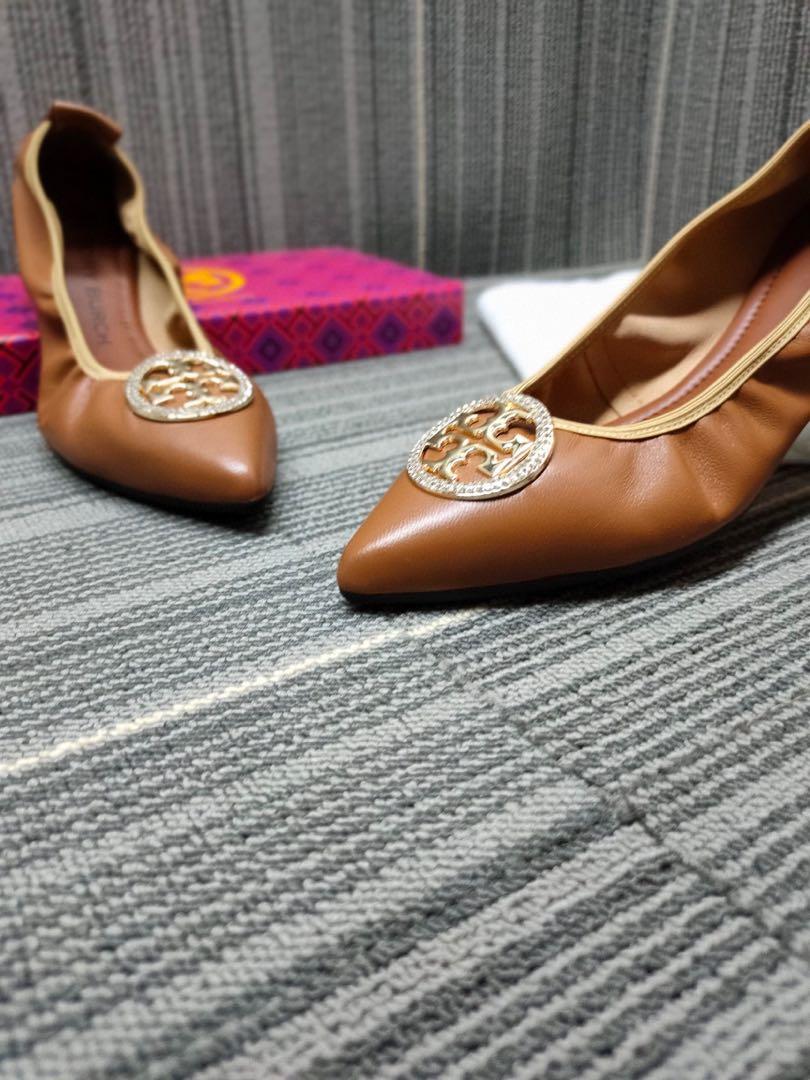 Tory Burch Embellished Pointed Ballet Flats