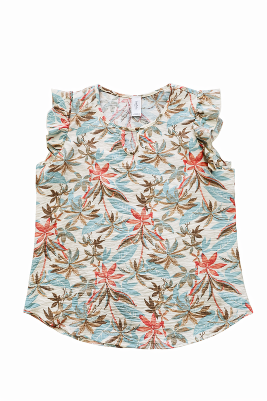 Coastal Bloom Blouse Plus Size