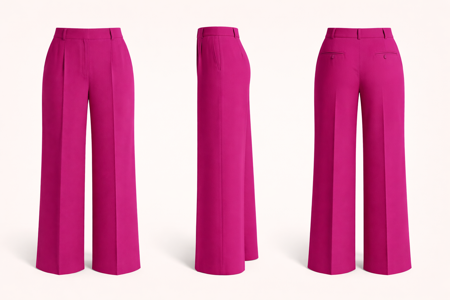 Wide Leg Dress Pants - Plus Size