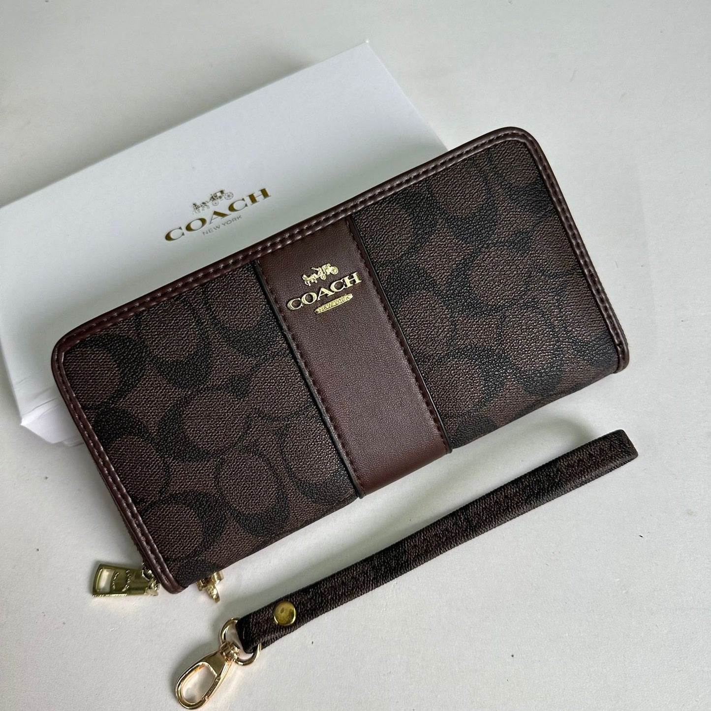 Coach Accordion Zip Wallet