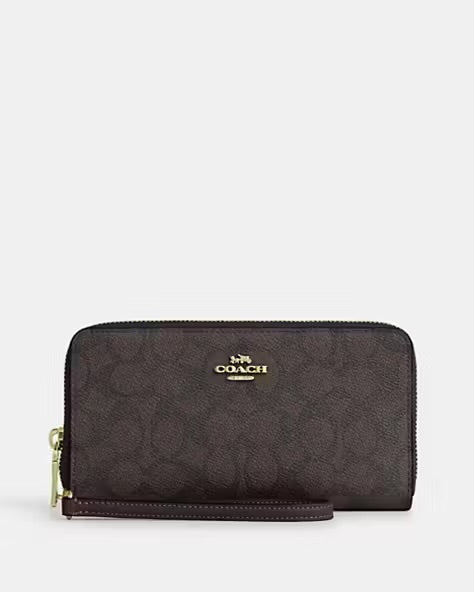 Coach Long Zip Around Wallet
