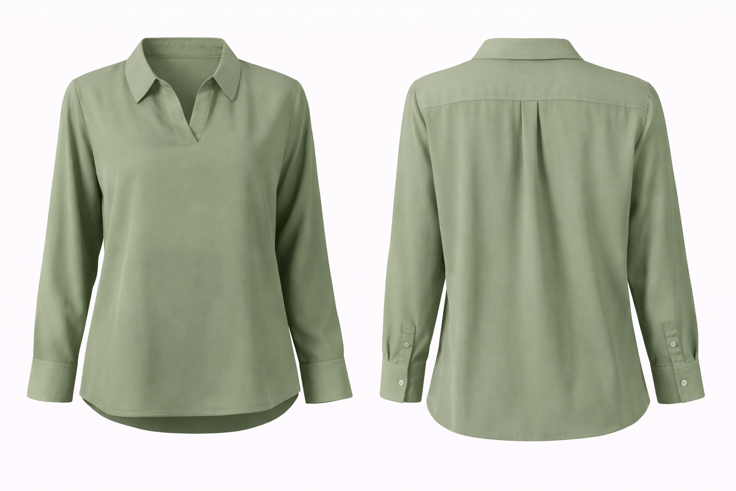 Collared Chiffon Blouse