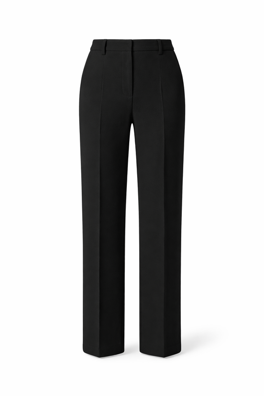 Classic Straight Leg Crepe Pants