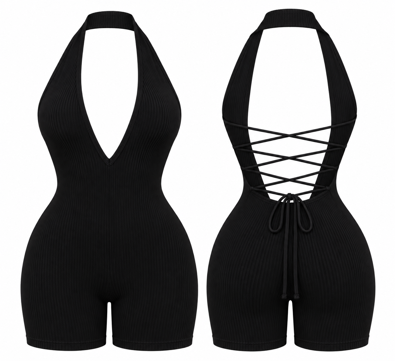 Halter Backless Romper