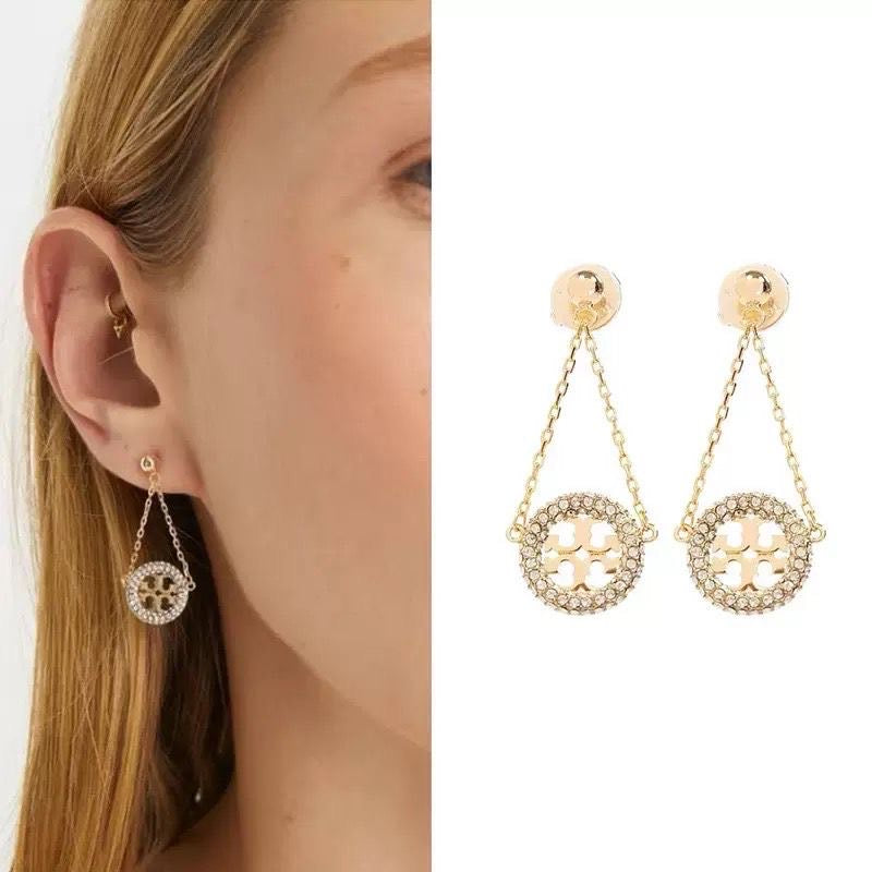 Tory Burch Miller Pave Drop Earring