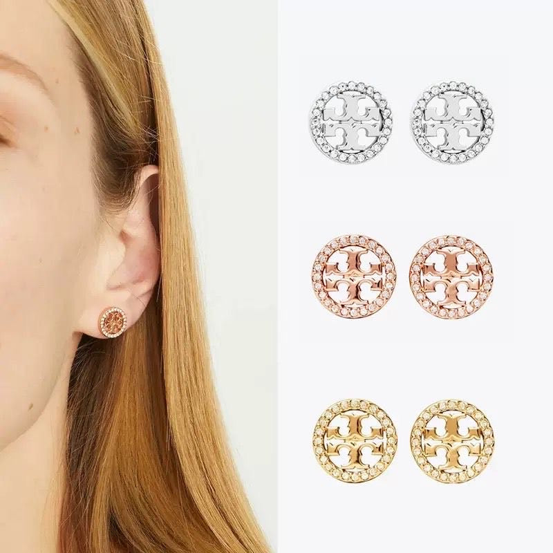 Tory Burch Miller Pave Logo Set