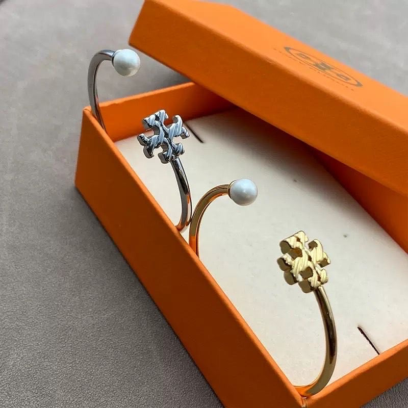 Tory Burch Thin Hinge Icon Bracelet