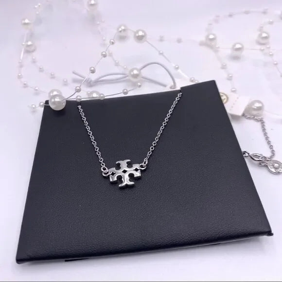 Tory Burch Kira Logo Pendant Set