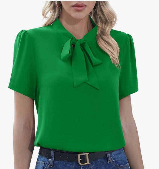 Executive Bow Blouse- Plus size