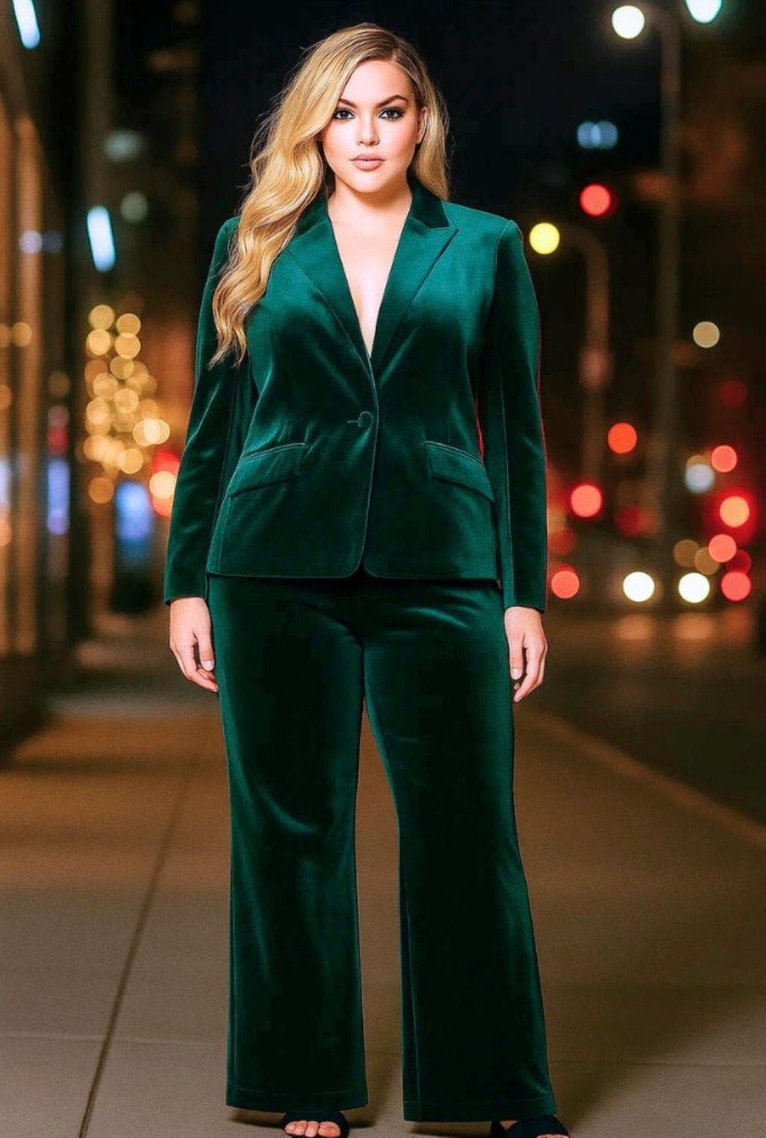Emerald Velvet Suit