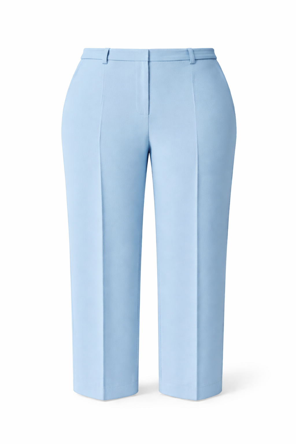 Classic Straight Leg Crepe Pants Plus Size