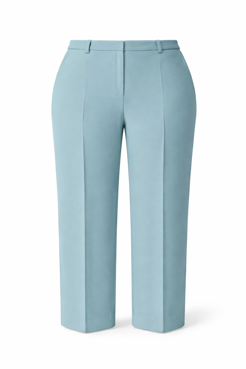 Classic Straight Leg Crepe Pants Plus Size