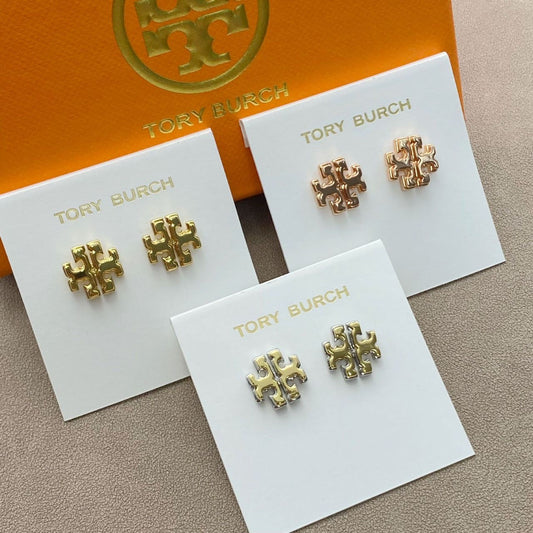 Tory Burch T Cross Earrings