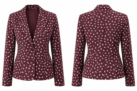 Crimson Confetti Blazer