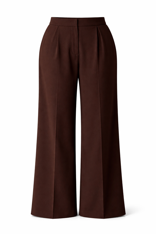 Wide Leg Dress Pants - Plus Size