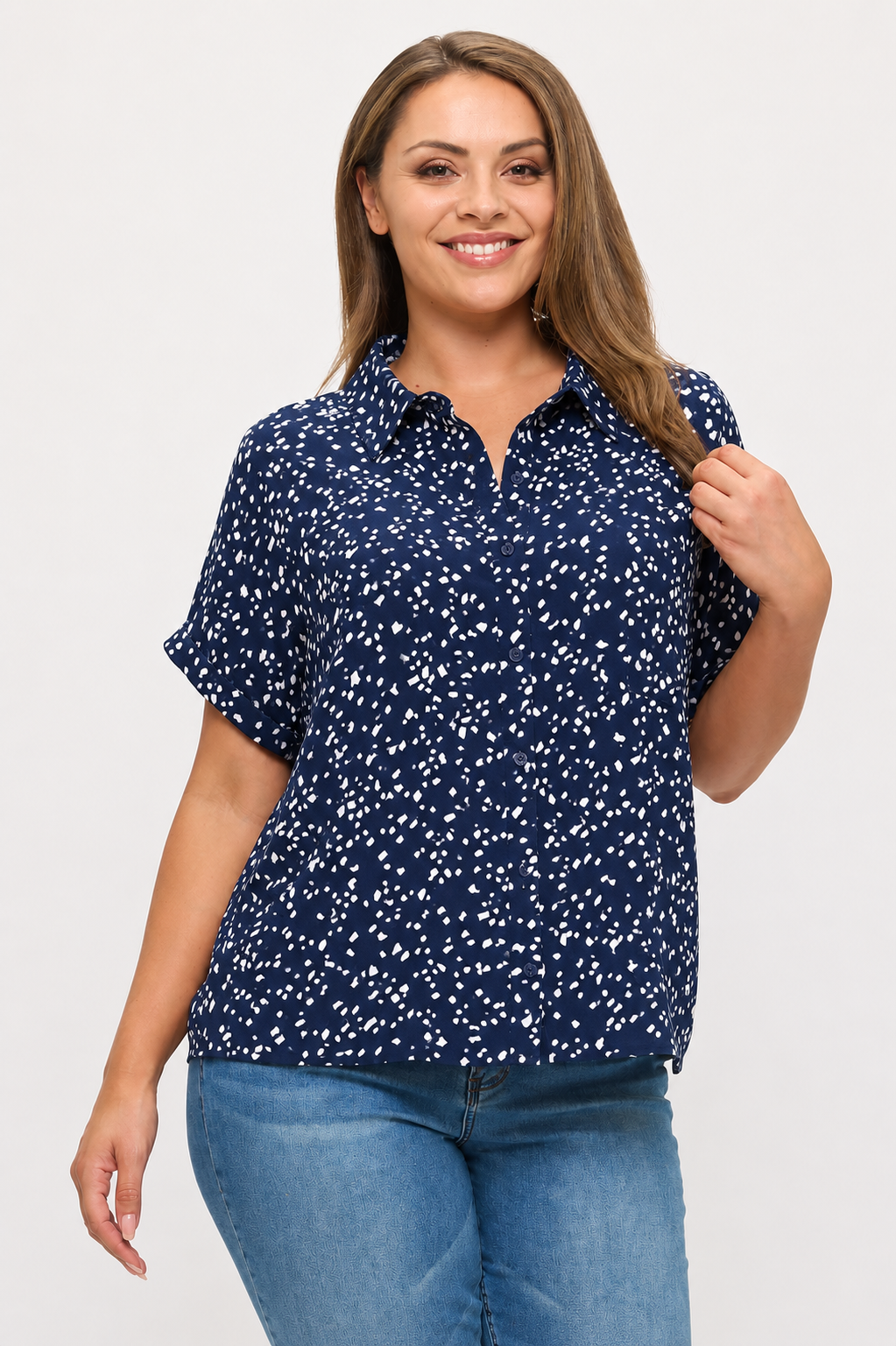 Camden Confetti Blouse PLUS SIZE