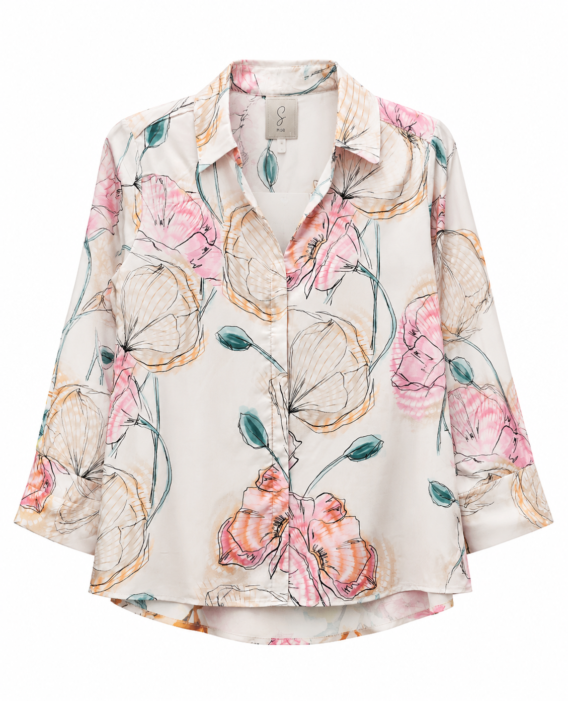 Collared Chiffon Blouse