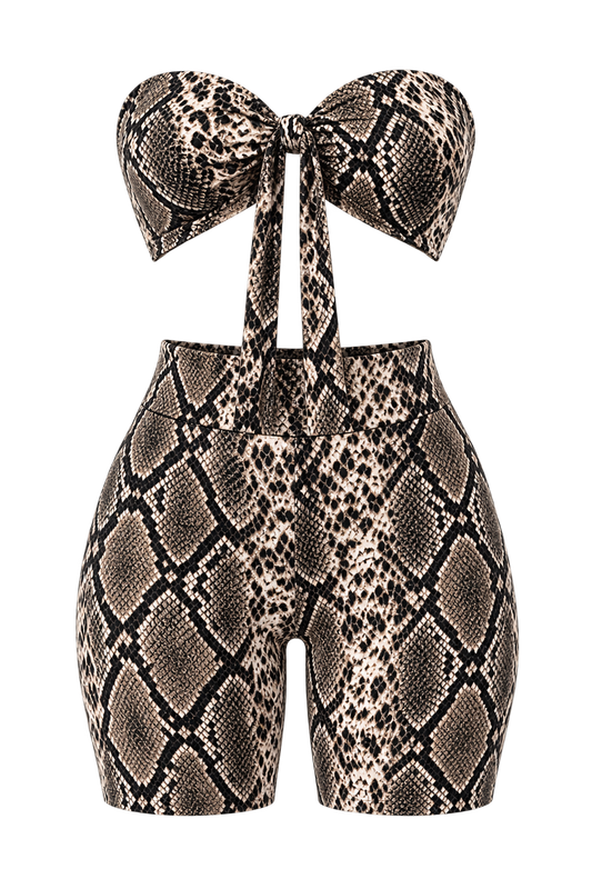 Snake Print 2 Piece Set