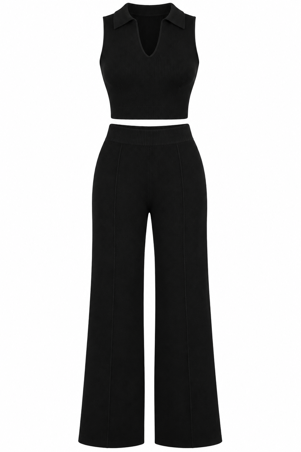Two Piece V-Neck Knit Set