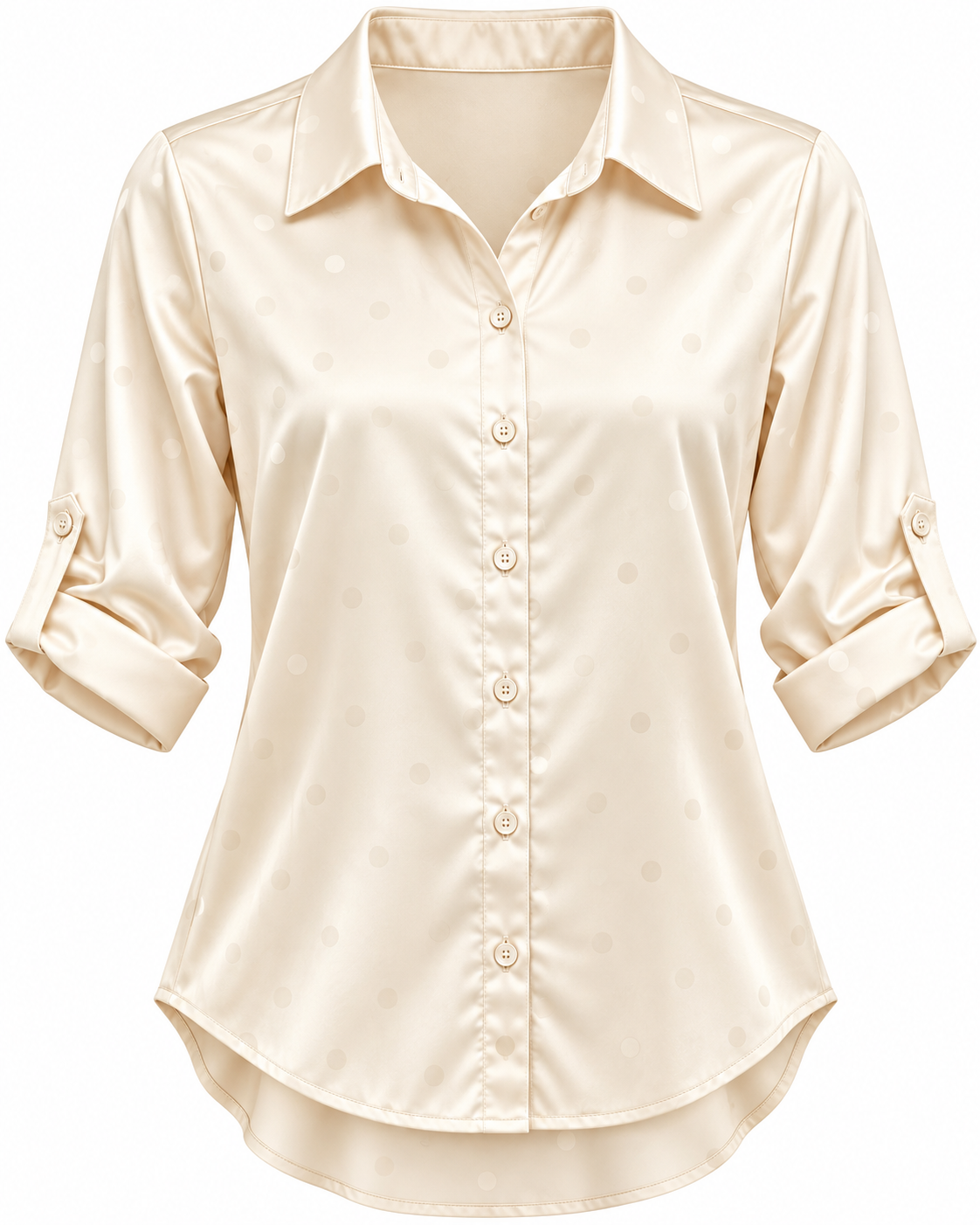 Satin Dotted Blouse