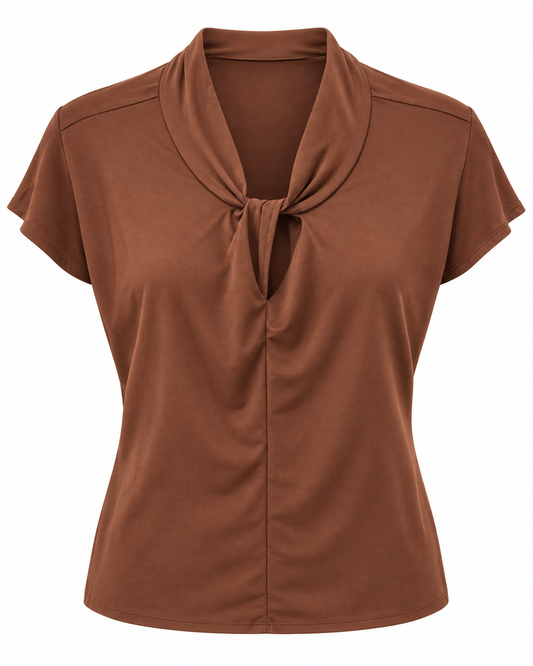 Naomi Twist Neck Blouse
