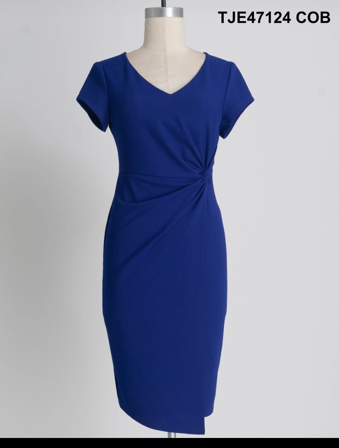 Voilet Knotted Sheath Dress