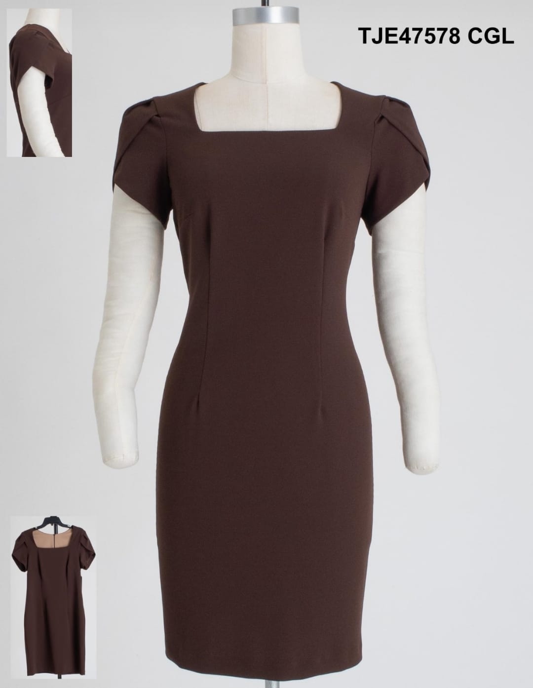 Halter Squared Neck Sheath Dress